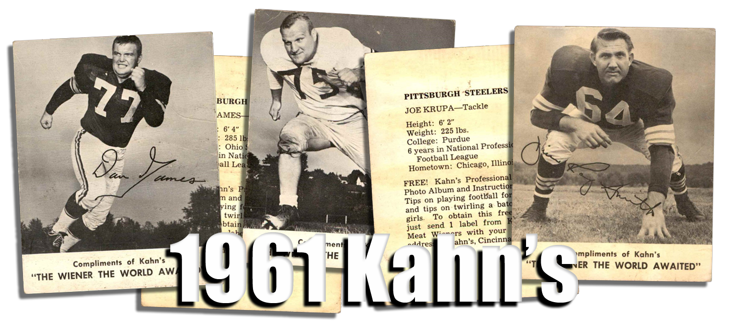 1961 Kahn's Football Cards 